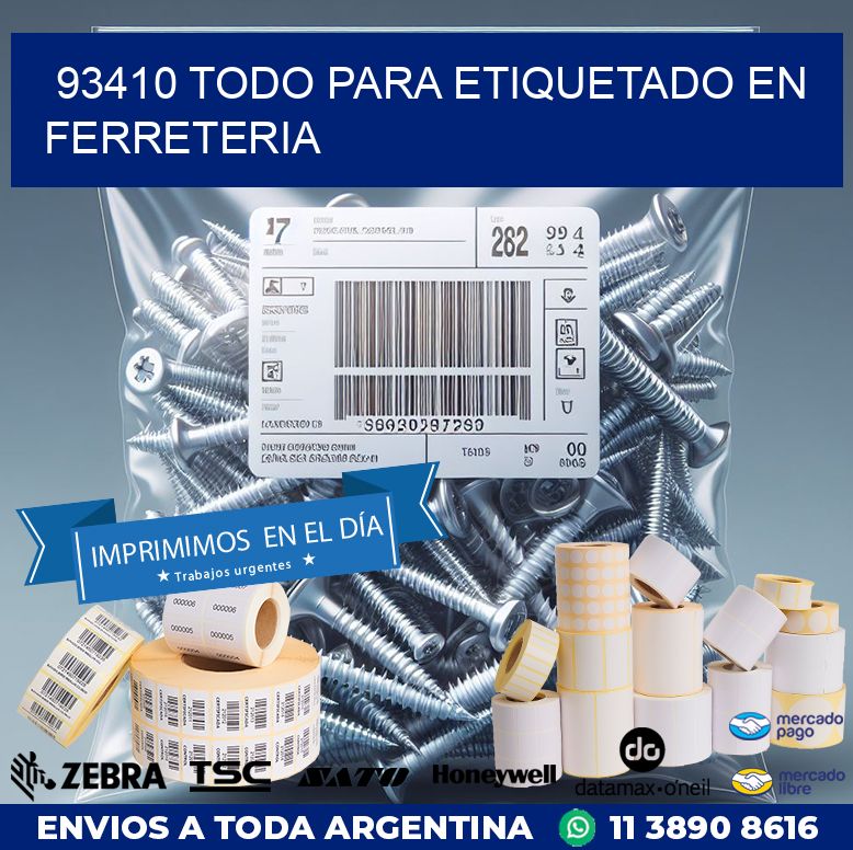 93410 TODO PARA ETIQUETADO EN FERRETERIA