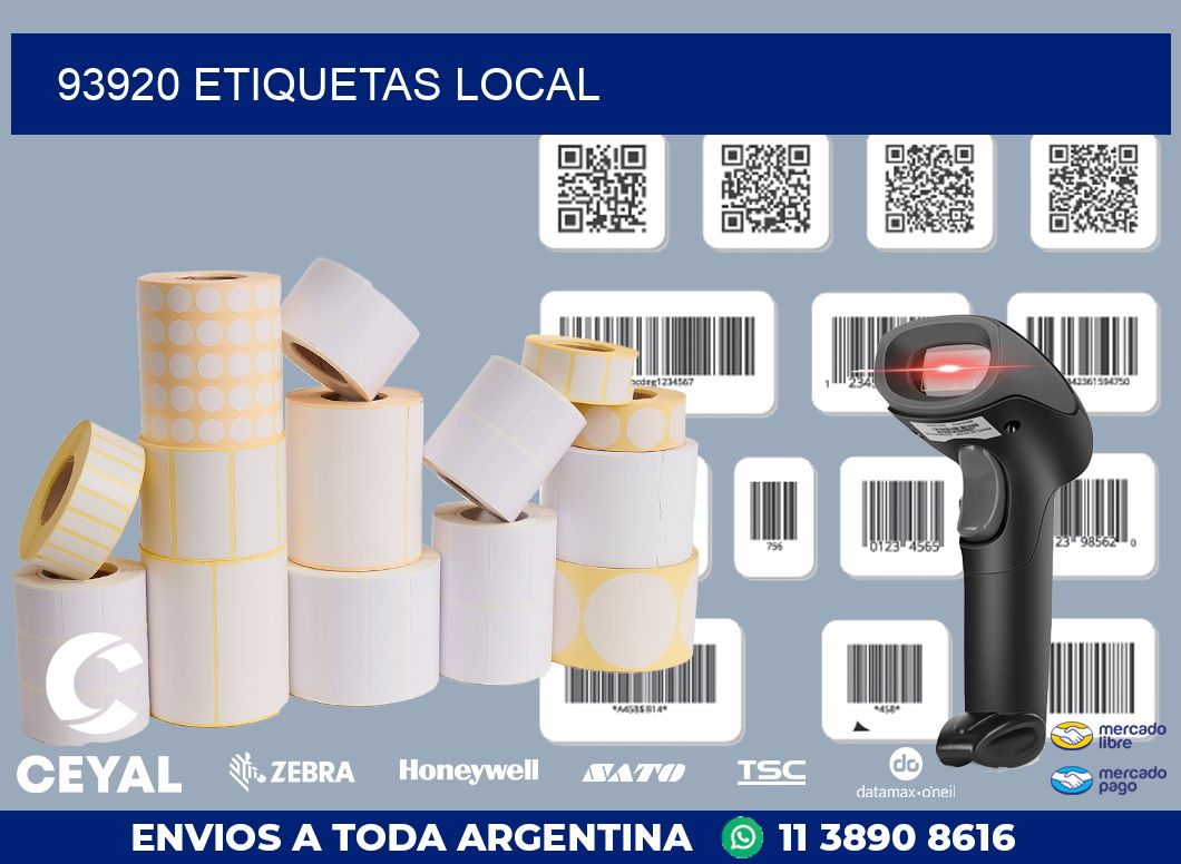 93920 ETIQUETAS LOCAL