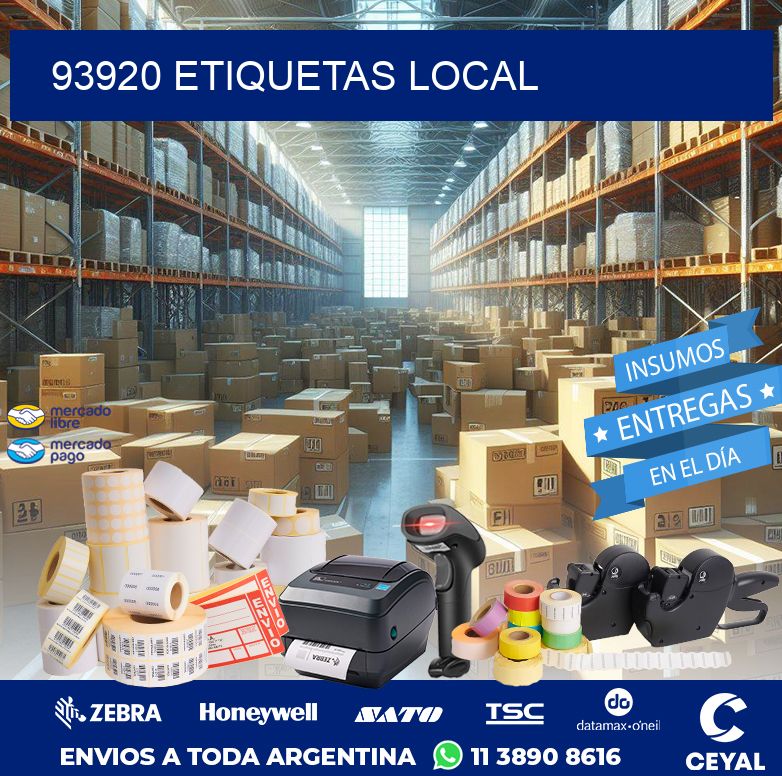 93920 ETIQUETAS LOCAL