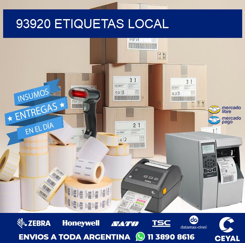 93920 ETIQUETAS LOCAL