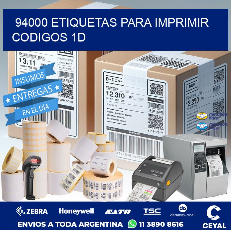 94000 ETIQUETAS PARA IMPRIMIR CODIGOS 1D