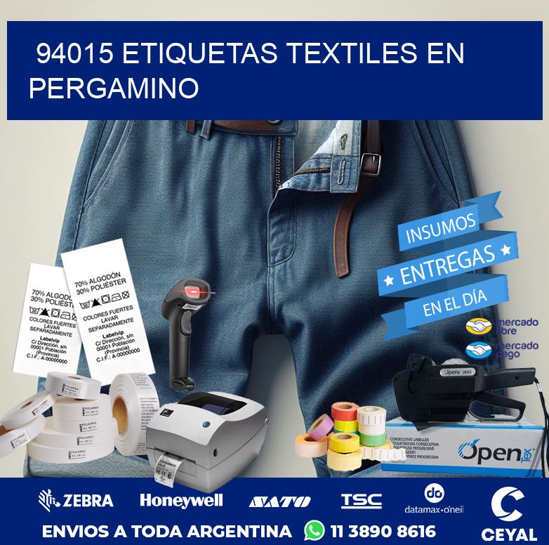 94015 ETIQUETAS TEXTILES EN PERGAMINO