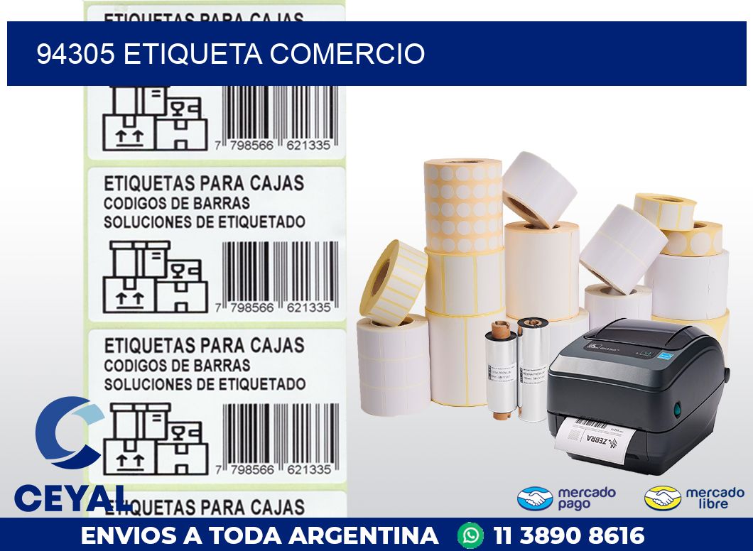 94305 ETIQUETA COMERCIO