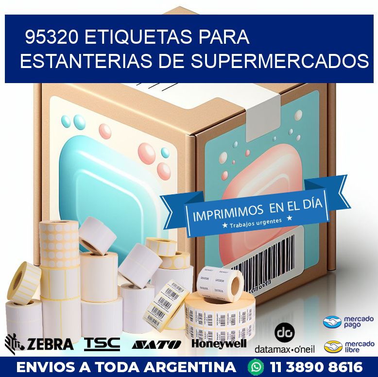 95320 ETIQUETAS PARA ESTANTERIAS DE SUPERMERCADOS