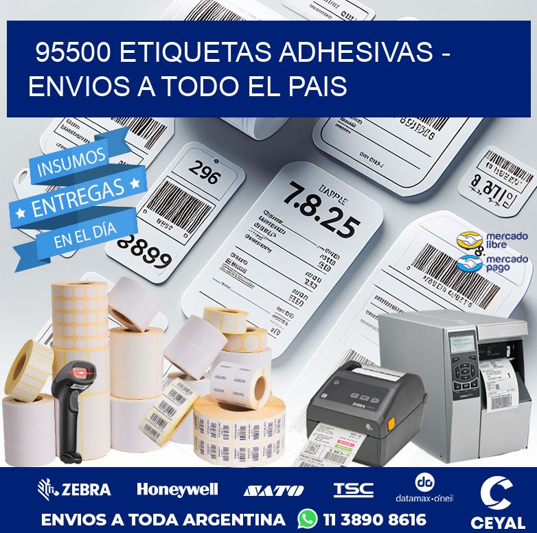 95500 ETIQUETAS ADHESIVAS - ENVIOS A TODO EL PAIS