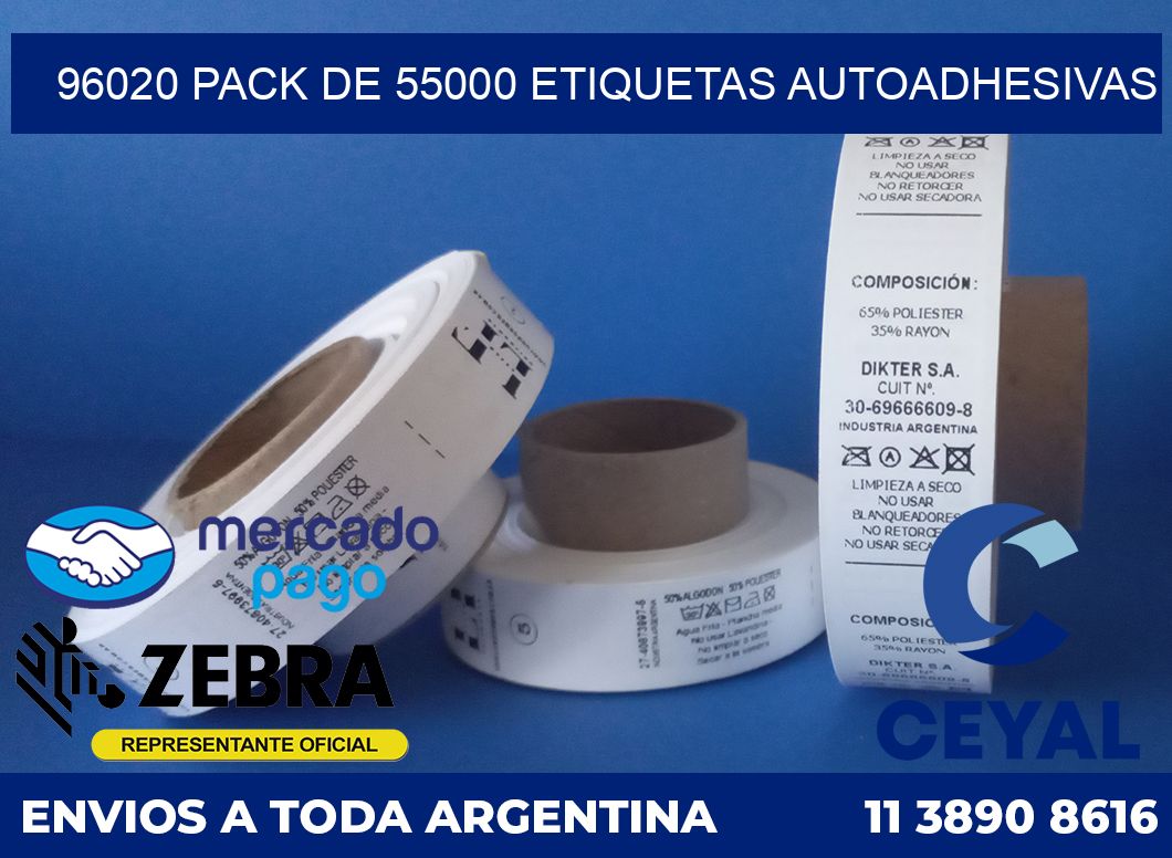 96020 PACK DE 55000 ETIQUETAS AUTOADHESIVAS
