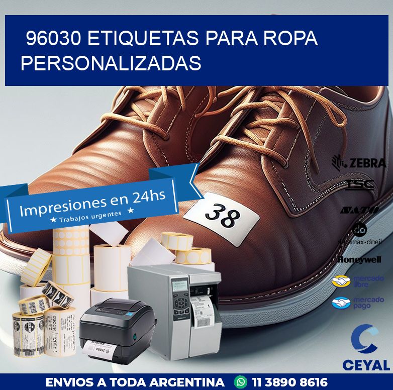96030 ETIQUETAS PARA ROPA PERSONALIZADAS