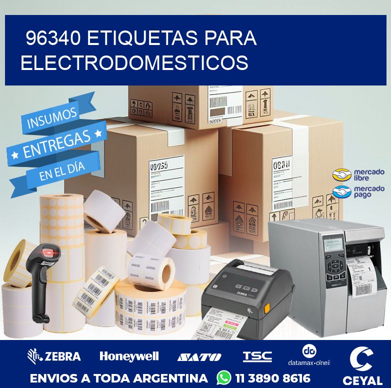 96340 ETIQUETAS PARA ELECTRODOMESTICOS