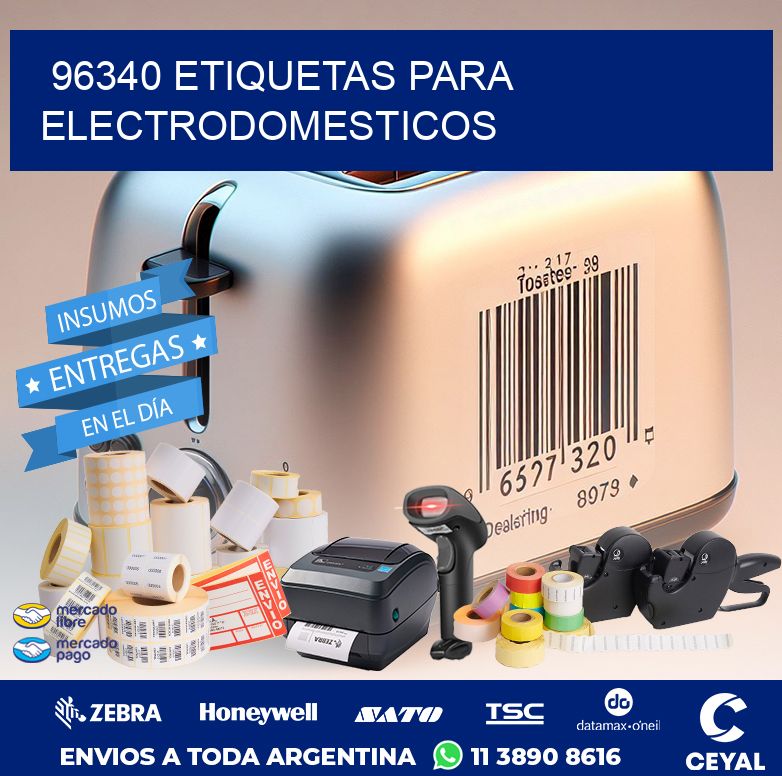 96340 ETIQUETAS PARA ELECTRODOMESTICOS