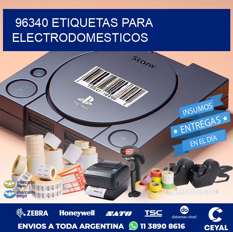 96340 ETIQUETAS PARA ELECTRODOMESTICOS