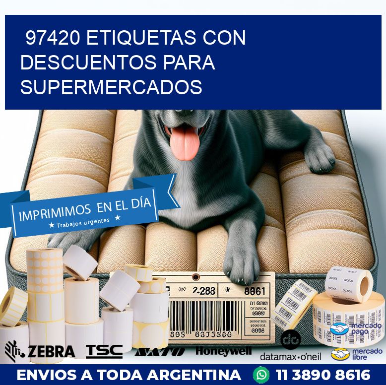 97420 ETIQUETAS CON DESCUENTOS PARA SUPERMERCADOS