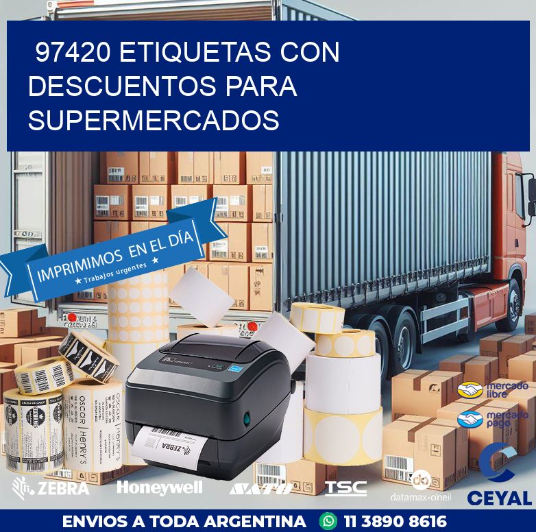 97420 ETIQUETAS CON DESCUENTOS PARA SUPERMERCADOS
