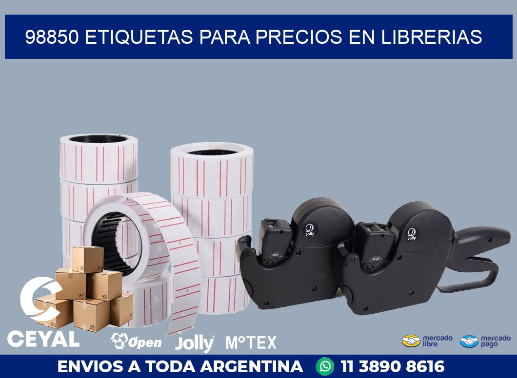 98850 ETIQUETAS PARA PRECIOS EN LIBRERIAS