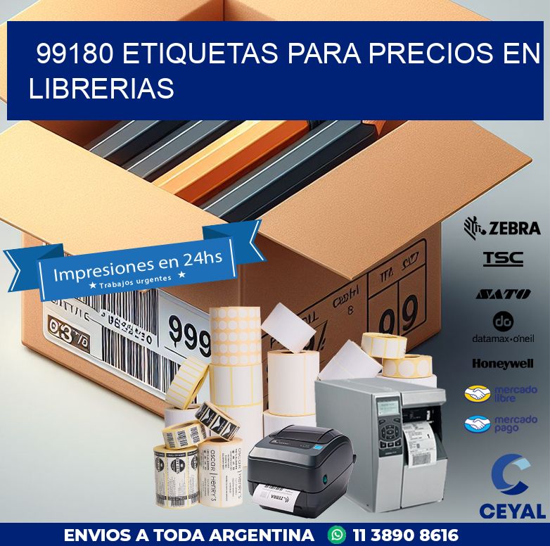 99180 ETIQUETAS PARA PRECIOS EN LIBRERIAS