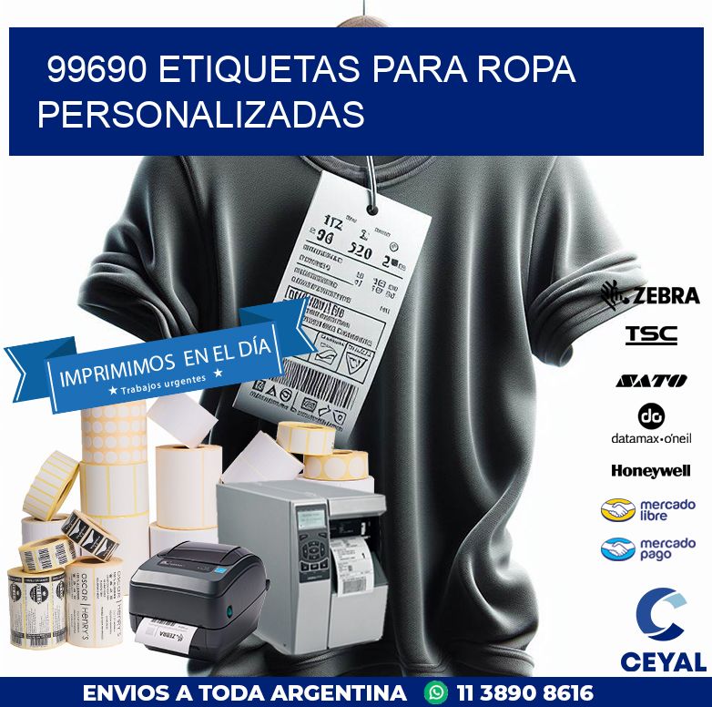 99690 ETIQUETAS PARA ROPA PERSONALIZADAS