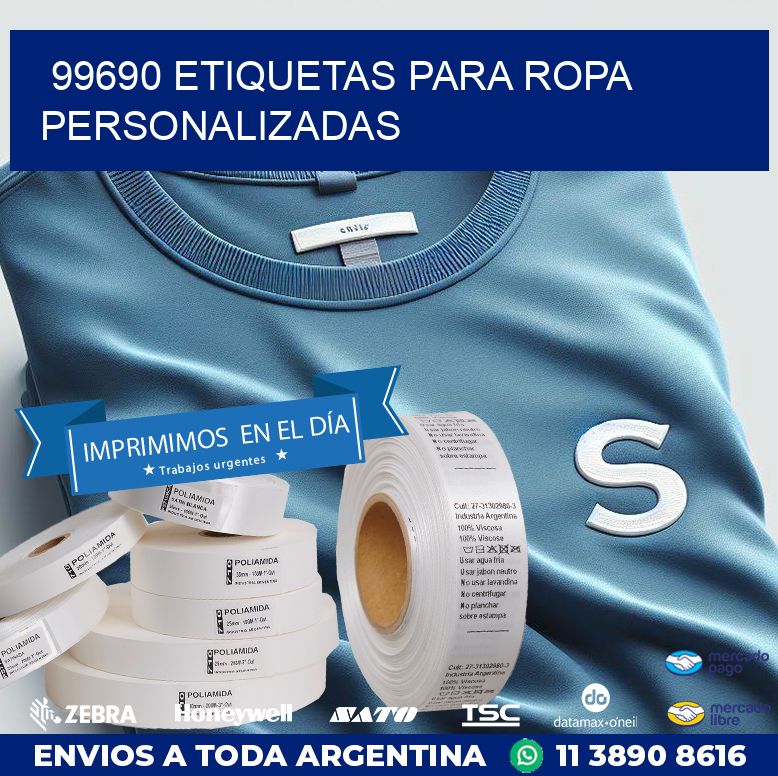 99690 ETIQUETAS PARA ROPA PERSONALIZADAS