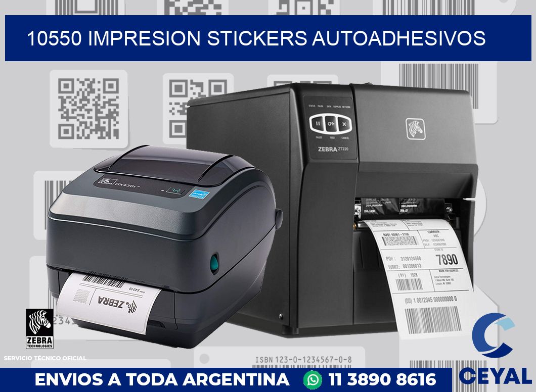10550 Impresion stickers autoadhesivos