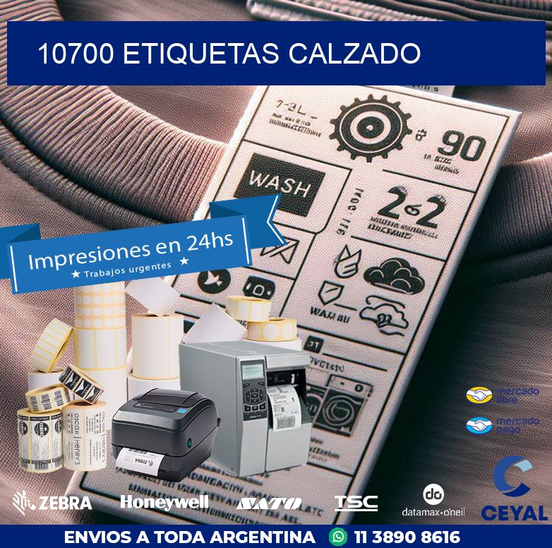 10700 ETIQUETAS CALZADO