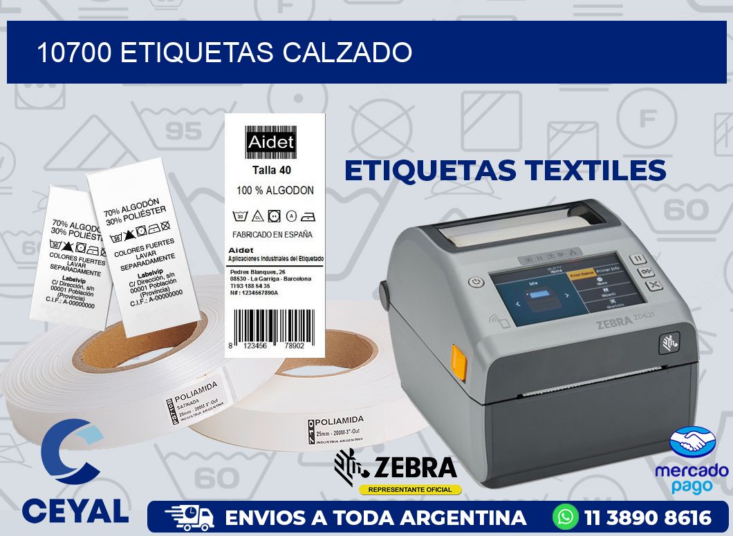10700 ETIQUETAS CALZADO