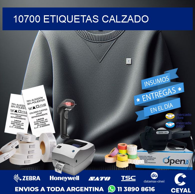 10700 ETIQUETAS CALZADO
