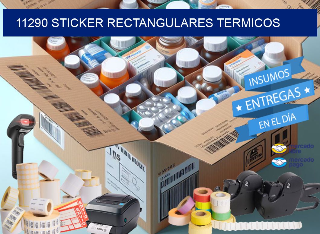 11290 Sticker rectangulares termicos