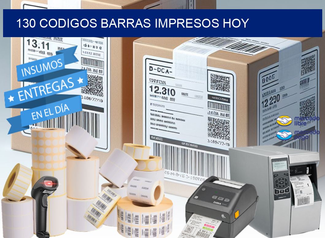 130 CODIGOS BARRAS IMPRESOS HOY