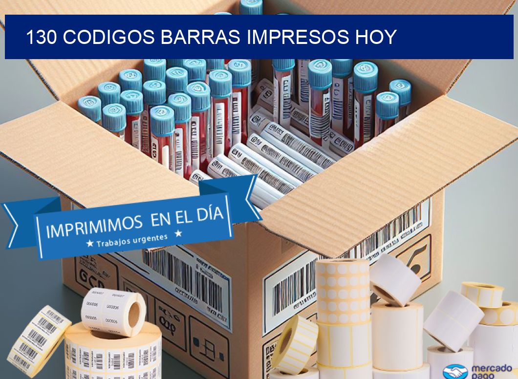 130 CODIGOS BARRAS IMPRESOS HOY