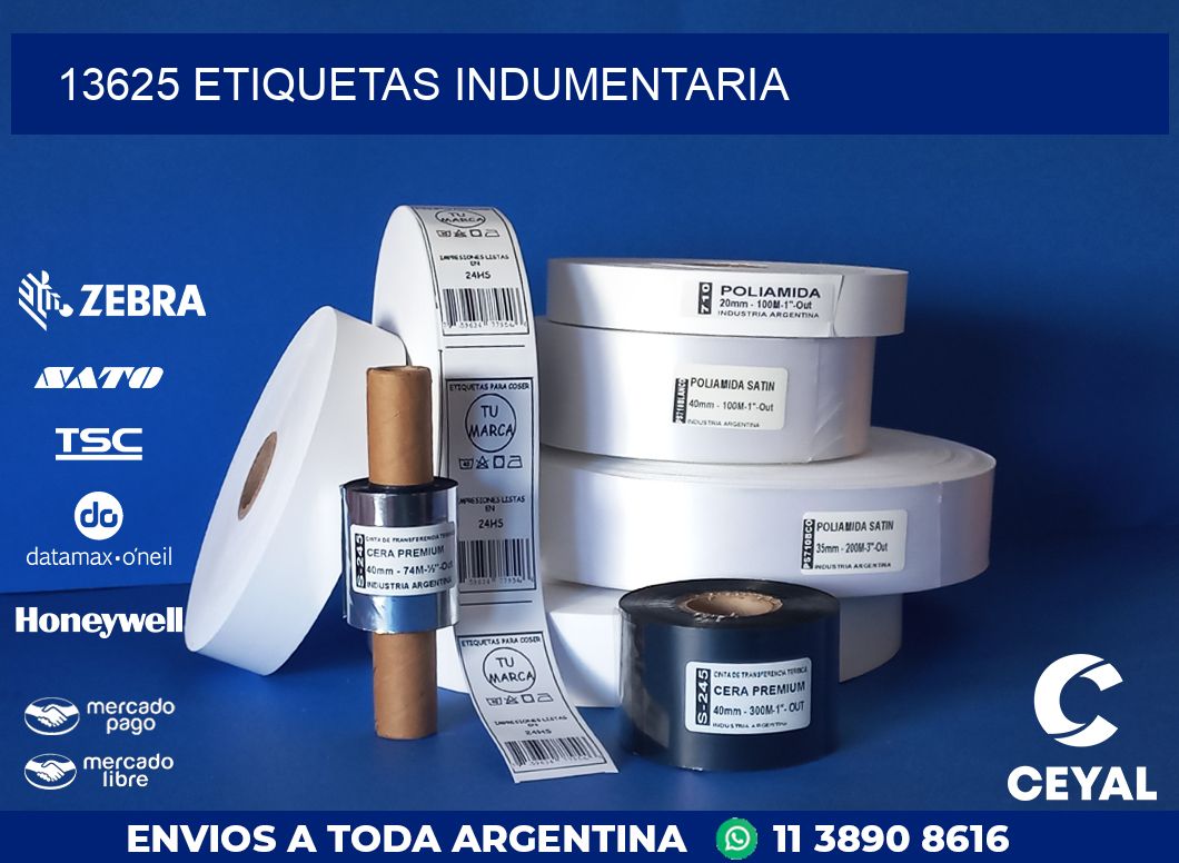13625 ETIQUETAS INDUMENTARIA