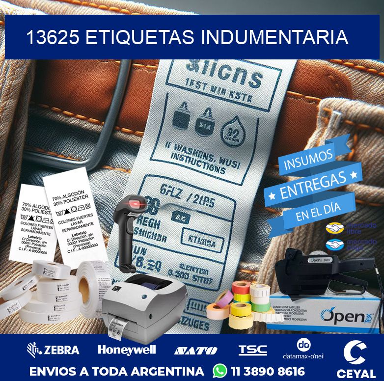13625 ETIQUETAS INDUMENTARIA