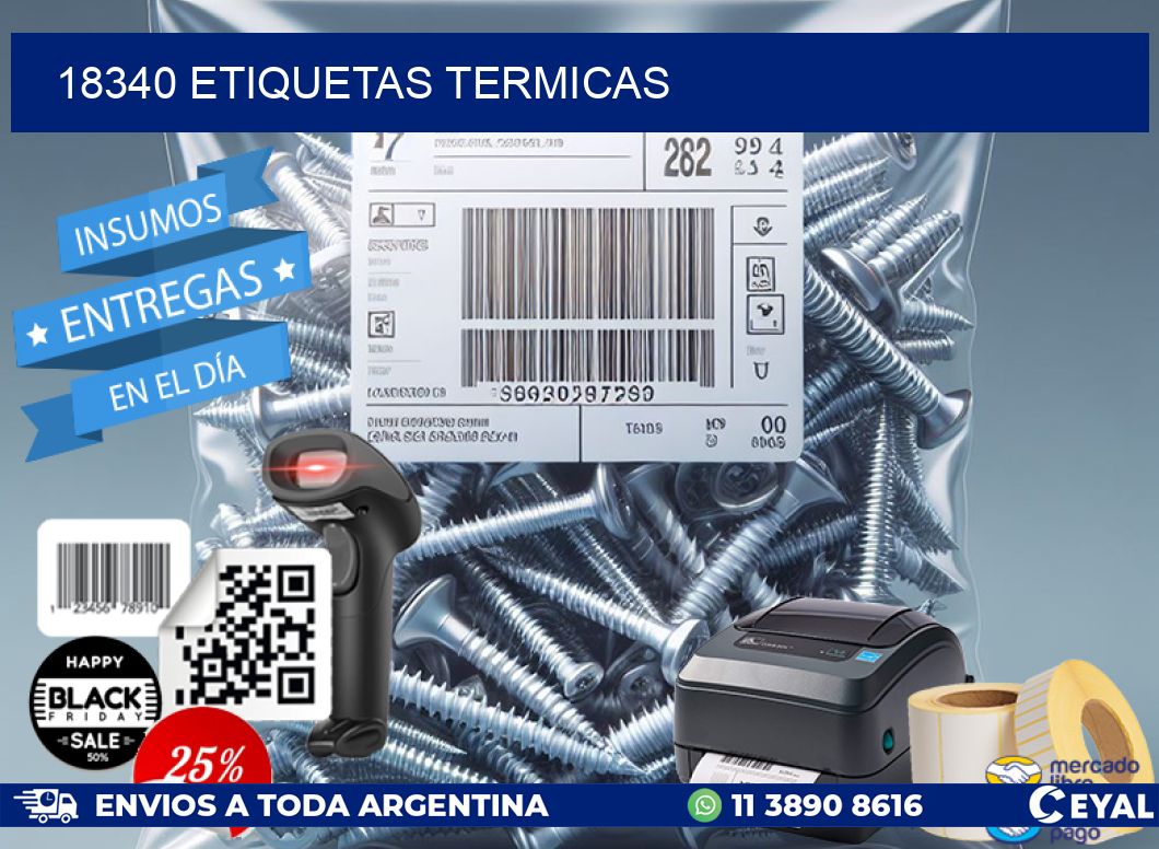 18340 ETIQUETAS TERMICAS