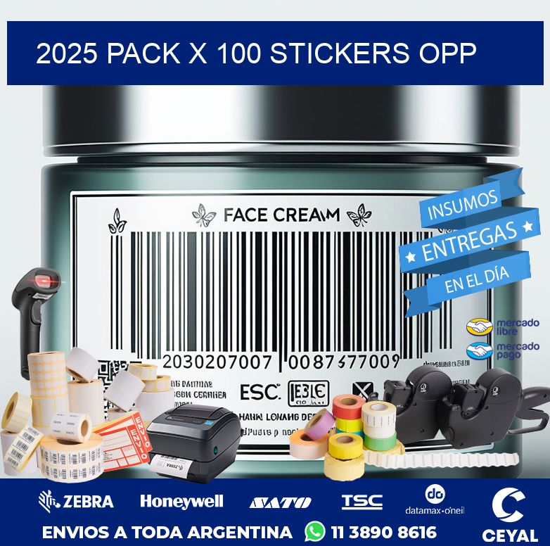 2025 PACK X 100 STICKERS OPP