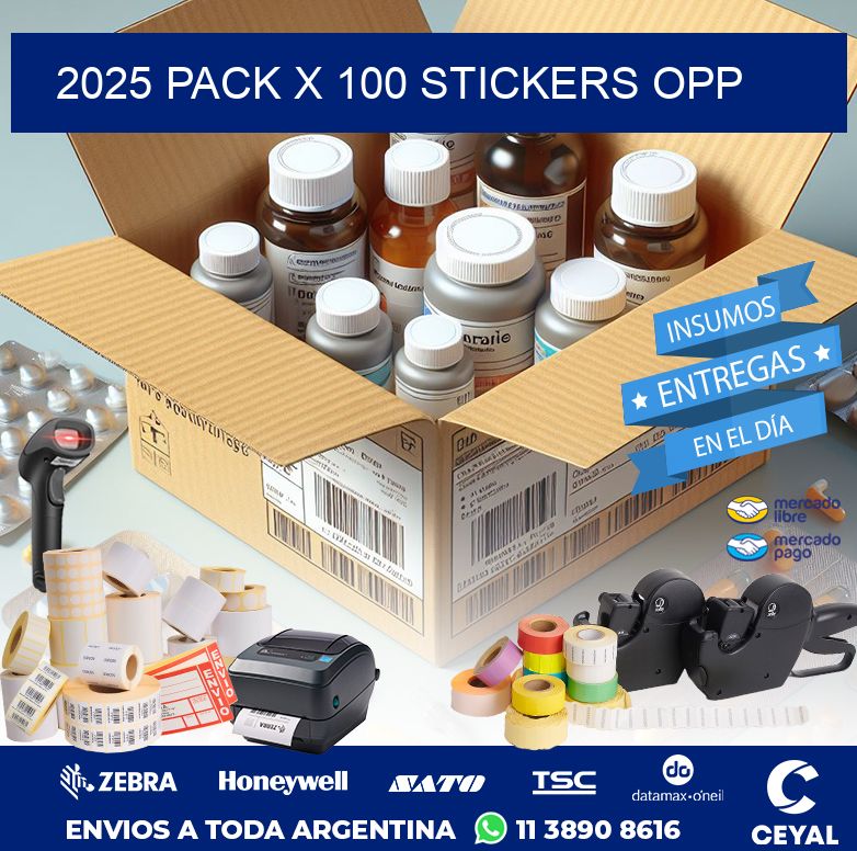 2025 PACK X 100 STICKERS OPP