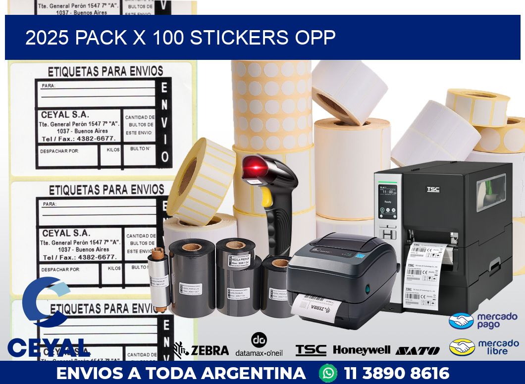 2025 PACK X 100 STICKERS OPP