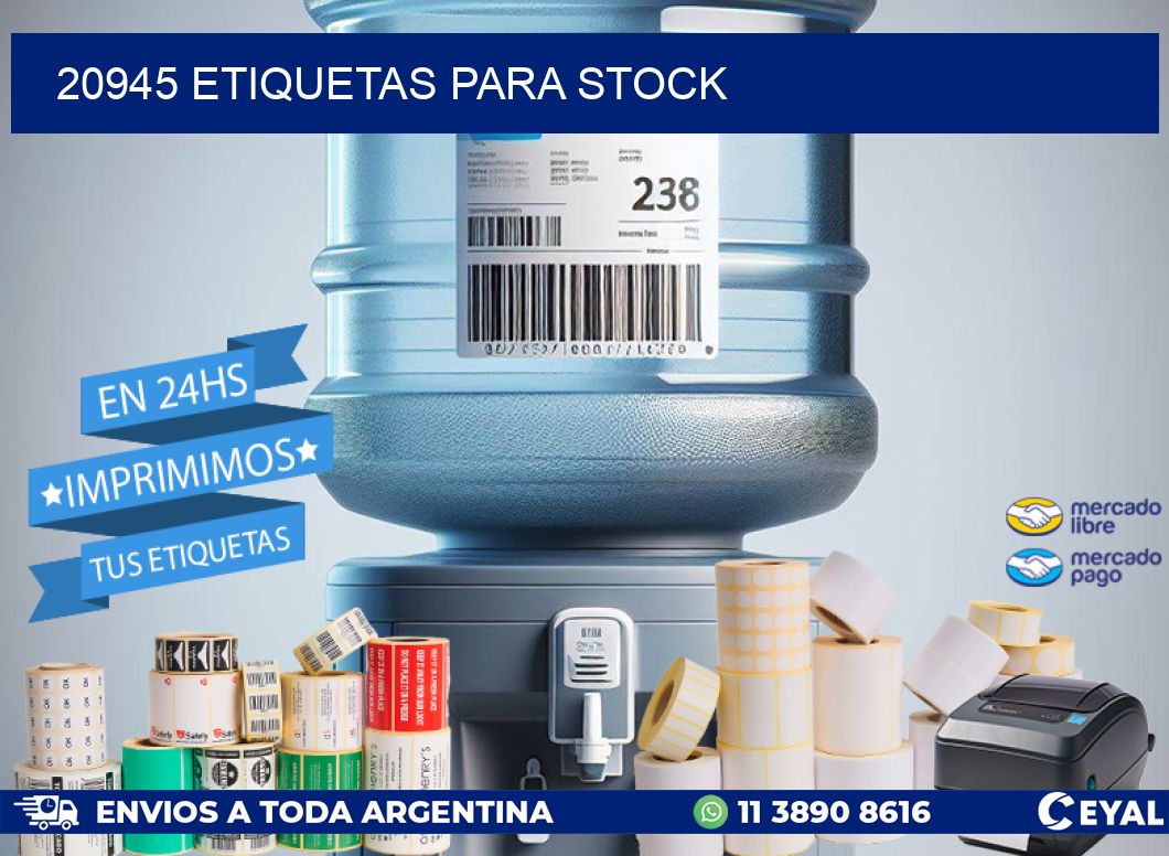 20945 ETIQUETAS PARA STOCK