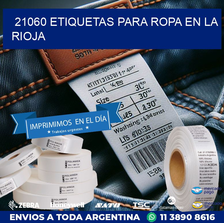 21060 ETIQUETAS PARA ROPA EN LA RIOJA