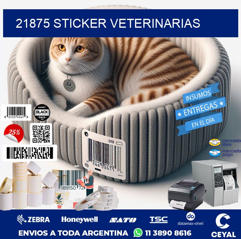 21875 STICKER VETERINARIAS