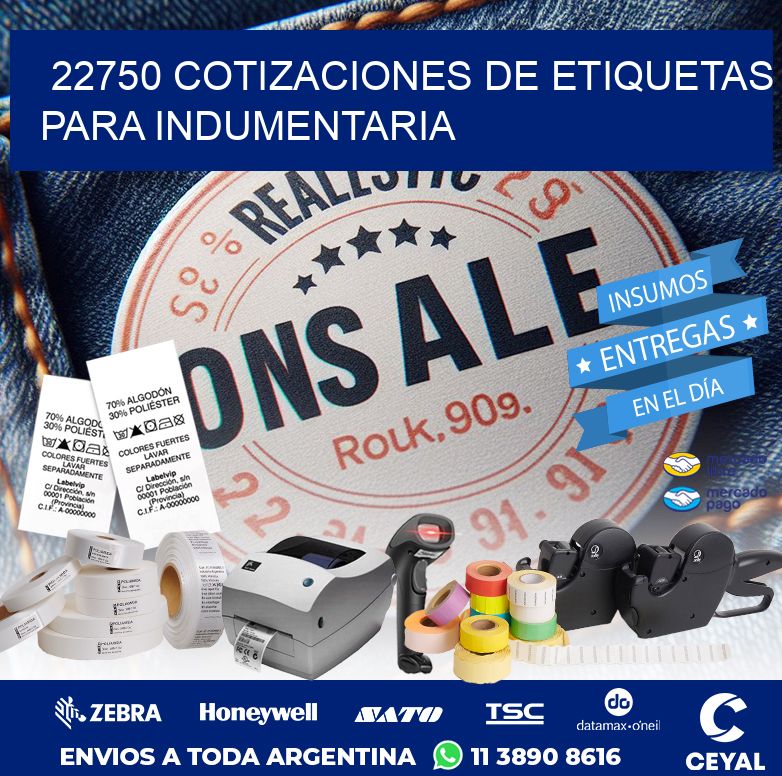 22750 COTIZACIONES DE ETIQUETAS PARA INDUMENTARIA