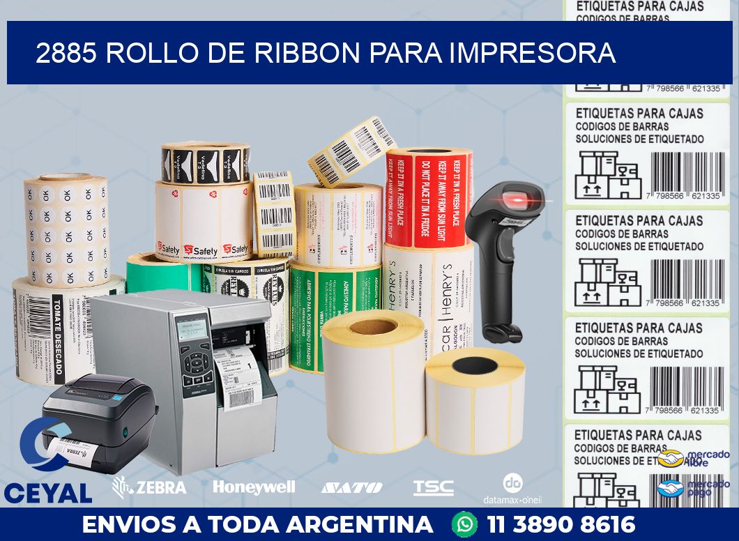 2885 ROLLO DE RIBBON PARA IMPRESORA
