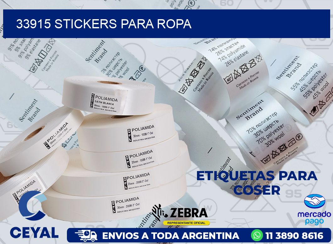 33915 STICKERS PARA ROPA