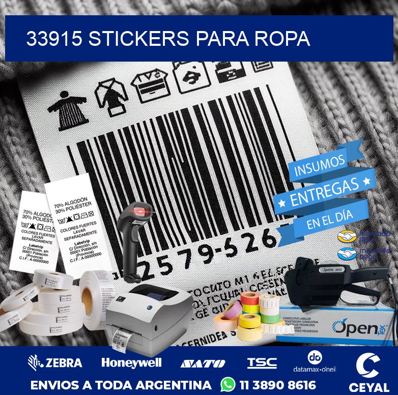 33915 STICKERS PARA ROPA