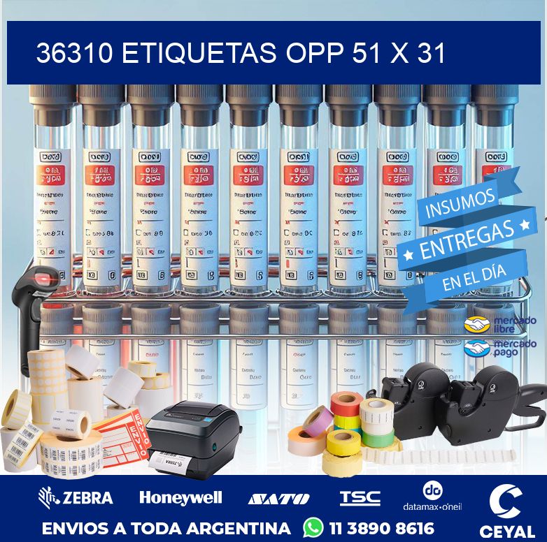 36310 ETIQUETAS OPP 51 X 31