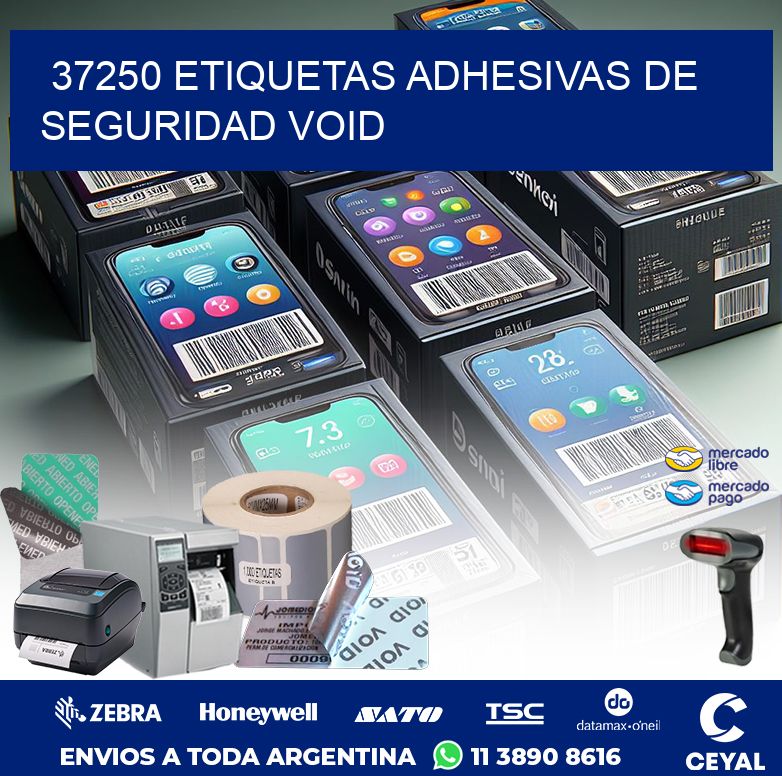 37250 ETIQUETAS ADHESIVAS DE SEGURIDAD VOID