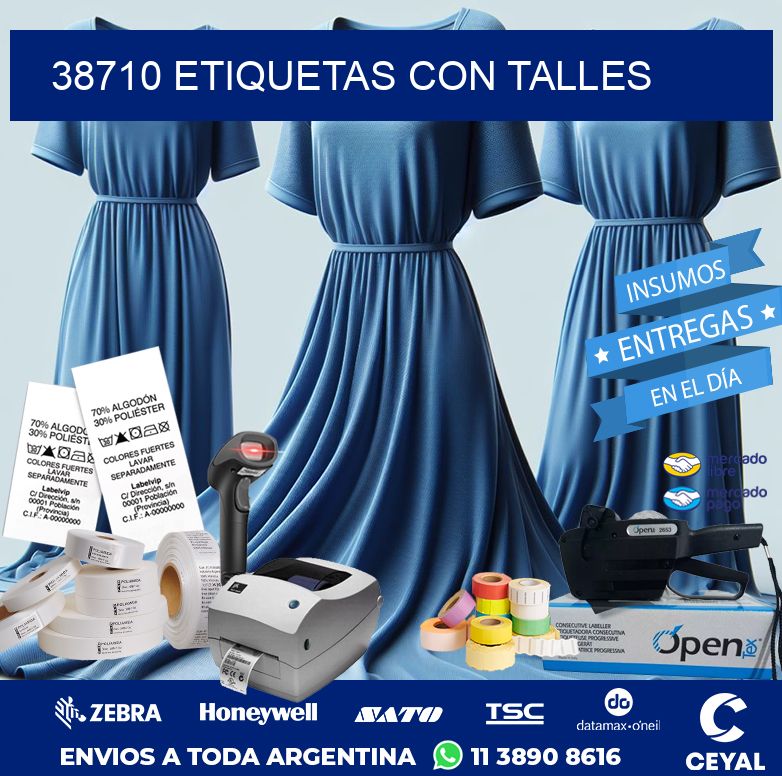 38710 ETIQUETAS CON TALLES