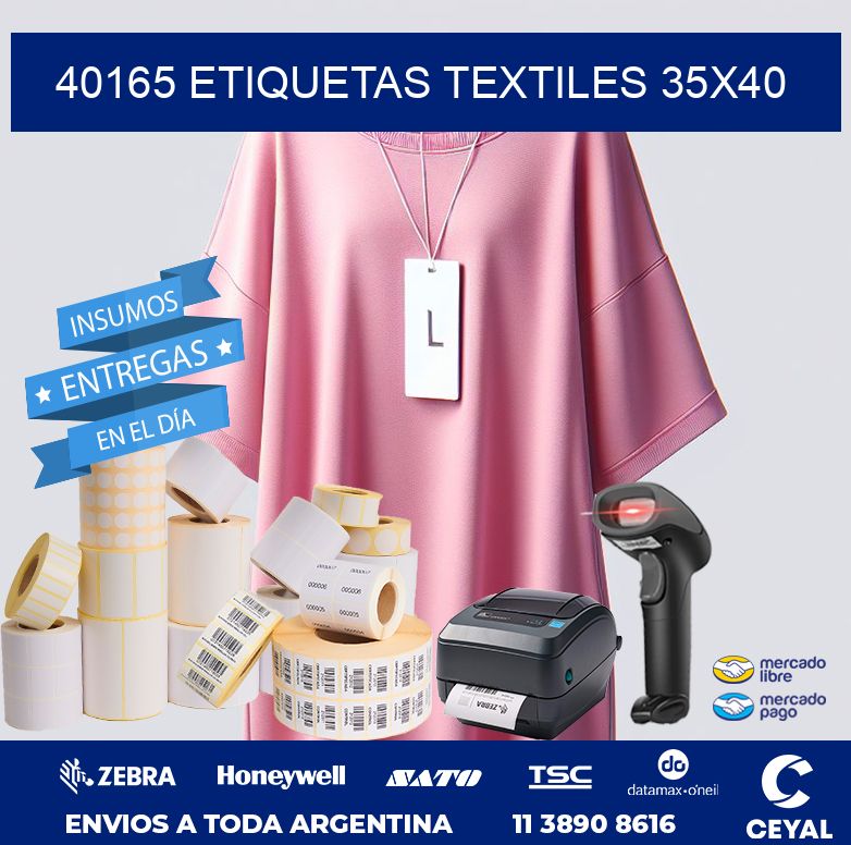 40165 ETIQUETAS TEXTILES 35X40