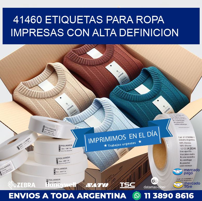 41460 ETIQUETAS PARA ROPA IMPRESAS CON ALTA DEFINICION