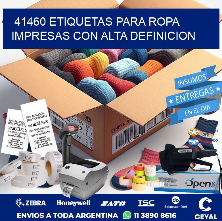 41460 ETIQUETAS PARA ROPA IMPRESAS CON ALTA DEFINICION