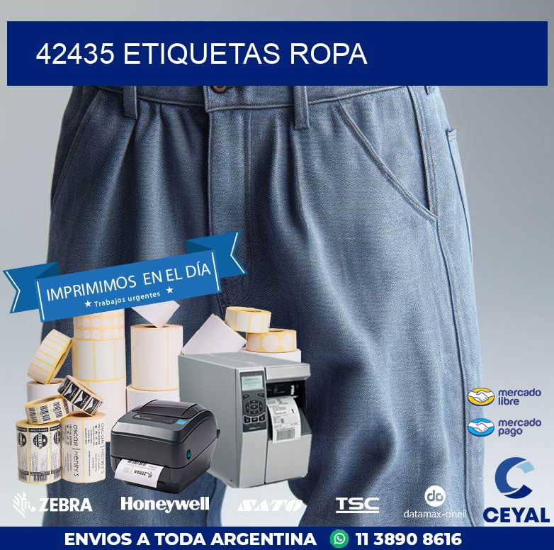 42435 ETIQUETAS ROPA