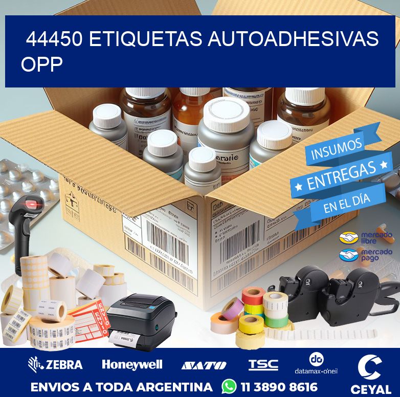 44450 ETIQUETAS AUTOADHESIVAS OPP