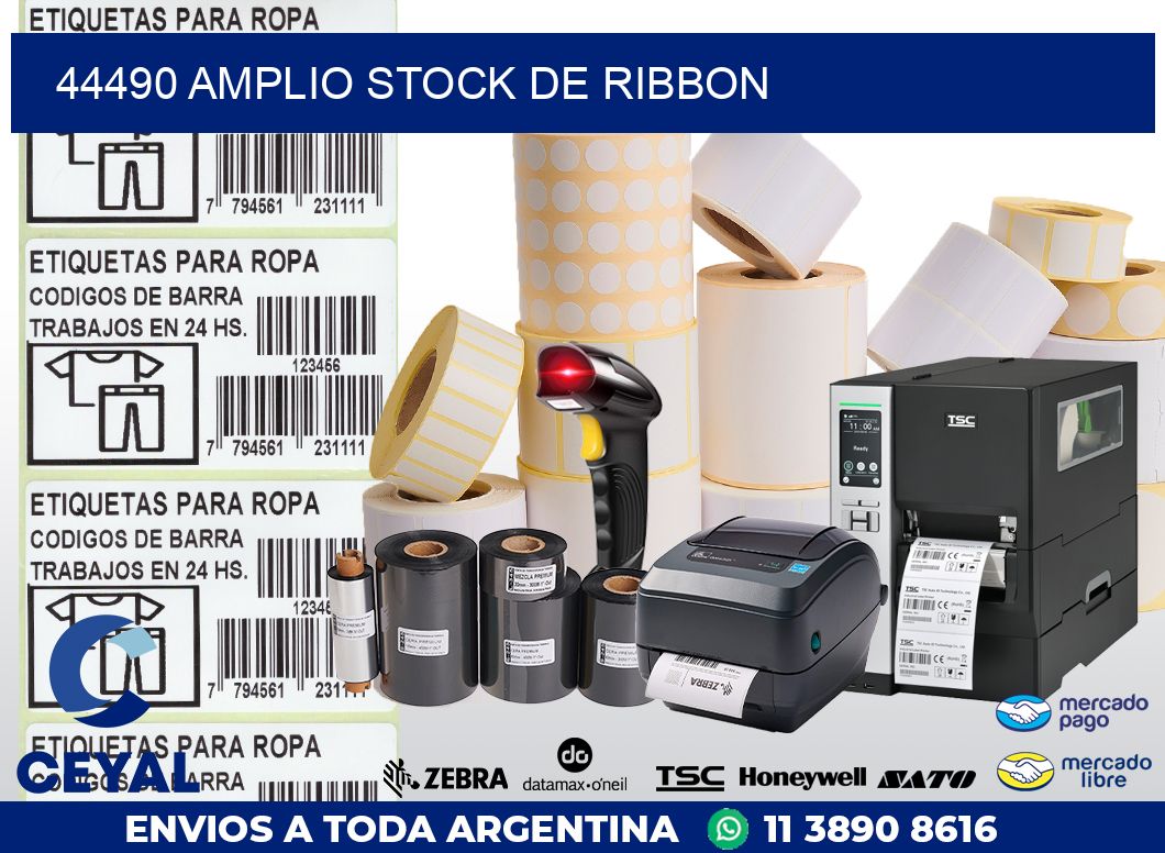 44490 AMPLIO STOCK DE RIBBON