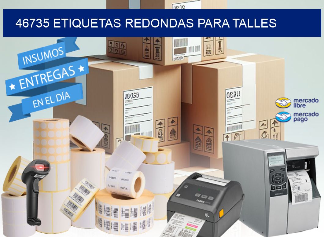 46735 ETIQUETAS REDONDAS PARA TALLES